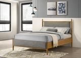 Mason 46-inch Full Panel Platform Bed Grey and Light Brown | Brown | Light Brown | 315914F