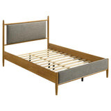Mason 46-inch Full Panel Platform Bed Grey and Light Brown | Brown | Light Brown | 315914F