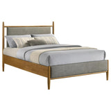 Mason 46-inch Full Panel Platform Bed Grey and Light Brown | Brown | Light Brown | 315914F