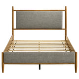 Mason 46-inch Full Panel Platform Bed Grey and Light Brown | Brown | Light Brown | 315914F