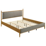 Mason 46-inch Eastern King Panel Platform Bed Light Brown | Eastern King | Brown | Light Brown | 315914KE