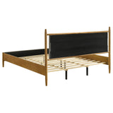 Mason 46-inch Eastern King Panel Platform Bed Light Brown | Eastern King | Brown | Light Brown | 315914KE