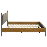 Mason 46-inch Eastern King Panel Platform Bed Light Brown | Eastern King | Brown | Light Brown | 315914KE