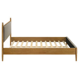 Mason 46-inch Queen Panel Platform Bed Grey and Light Brown | Brown | Light Brown | 315914Q