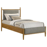 Mason 46-inch Twin Panel Platform Bed Grey and Light Brown | Twin | Brown | Light Brown | 315914T
