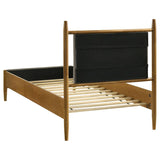 Mason 46-inch Twin Panel Platform Bed Grey and Light Brown | Twin | Brown | Light Brown | 315914T