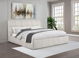 Nollet 48-inch Upholstered Platform Bed Cream