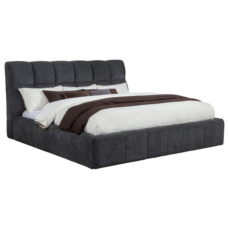 Nollet 48-inch Upholstered Platform Bed Cream