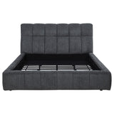 Nollet 48-inch Upholstered Eastern King Platform Bed Grey | Eastern King | Grey | 315917GRYKE
