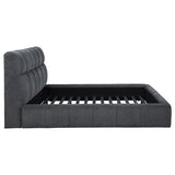 Nollet 48-inch Upholstered Eastern King Platform Bed Grey | Eastern King | Grey | 315917GRYKE