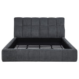 Nollet 48-inch Upholstered California King Platform Bed Grey | Grey | 315917GRYKW
