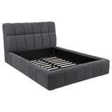 Nollet 48-inch Upholstered Queen Panel Platform Bed Grey | Queen | Grey | 315917GRYQ