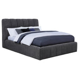 Nollet 48-inch Upholstered Queen Panel Platform Bed Grey | Queen | Grey | 315917GRYQ