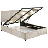 Reeves Upholstered Full Lift-Top Storage Platform Bed Beige | Beige | 315918BGEF