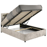 Reeves Upholstered Full Lift-Top Storage Platform Bed Beige | Beige | 315918BGEF