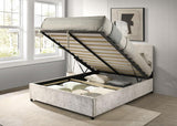 Reeves Upholstered Queen Lift-Top Storage Platform Bed Beige | Beige | 315918BGEQ