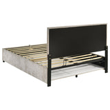 Reeves Upholstered Queen Lift-Top Storage Platform Bed Beige | Beige | 315918BGEQ