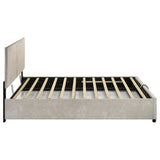 Reeves Upholstered Queen Lift-Top Storage Platform Bed Beige | Beige | 315918BGEQ