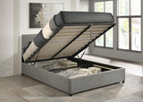 Reeves Upholstered Full Lift-Top Storage Platform Bed Grey | Grey | 315918GRYF