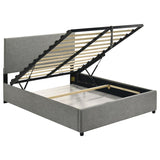 Reeves Upholstered Full Lift-Top Storage Platform Bed Grey | Grey | 315918GRYF