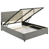 Reeves Upholstered Queen Lift-Top Storage Platform Bed Grey | Grey | 315918GRYQ