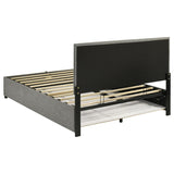 Reeves Upholstered Queen Lift-Top Storage Platform Bed Grey | Grey | 315918GRYQ