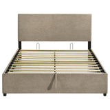 Reeves Upholstered Queen Lift-Top Storage Platform Bed Tan | Beige | Tan | 315918TANQ