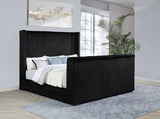 Centergrove Upholstered Wingback TV Bed Black