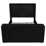Centergrove Upholstered Eastern King Wingback TV Bed Black | Black | 315945KE