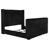 Centergrove Upholstered California King Wingback TV Bed Black | Black | 315945KW