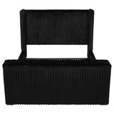 Centergrove Upholstered California King Wingback TV Bed Black | Black | 315945KW