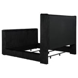 Centergrove Upholstered California King Wingback TV Bed Black | Black | 315945KW