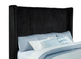 Centergrove Upholstered California King Wingback TV Bed Black | Black | 315945KW