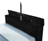 Centergrove Upholstered California King Wingback TV Bed Black | Black | 315945KW