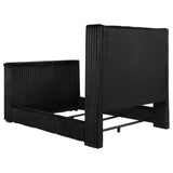 Centergrove Upholstered Queen Wingback TV Bed Black | Queen | Black | 315945Q