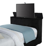 Centergrove Upholstered Queen Wingback TV Bed Black | Queen | Black | 315945Q