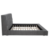 Dreux Upholstered Queen Panel Platform Bed Cream