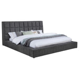 Dreux Upholstered Queen Panel Platform Bed Cream