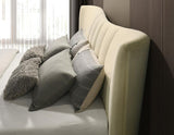 Evelyn Upholstered Eastern King Panel Platform Bed Ivory | Ivory | 315956KE