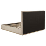 Knox Eastern King Fabric Upholstered Platform Bed Khaki | Beige | Khaki | 315959KE