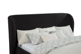 Blaire Upholstered California King Wingback Platform Bed Black | Black | 315967BLKKW
