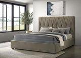 Delsea Upholstered Eastern King Platform Bed Light Brown | Eastern King | Brown | Light Brown | 315975KE