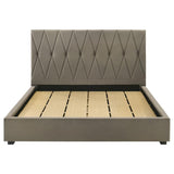 Delsea Upholstered Eastern King Platform Bed Light Brown | Eastern King | Brown | Light Brown | 315975KE