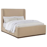 Nala Queen Fabric Upholstered Platform Bed Tan | Queen | Beige | Tan | 315978Q