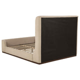 Nala Queen Fabric Upholstered Platform Bed Tan | Queen | Beige | Tan | 315978Q