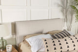 Izzy Upholstered King Panel Headboard Sand | Beige | Sand | 315985K