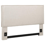 Izzy Upholstered Queen or Full Panel Headboard Sand | Queen | Beige | Sand | 315985QF