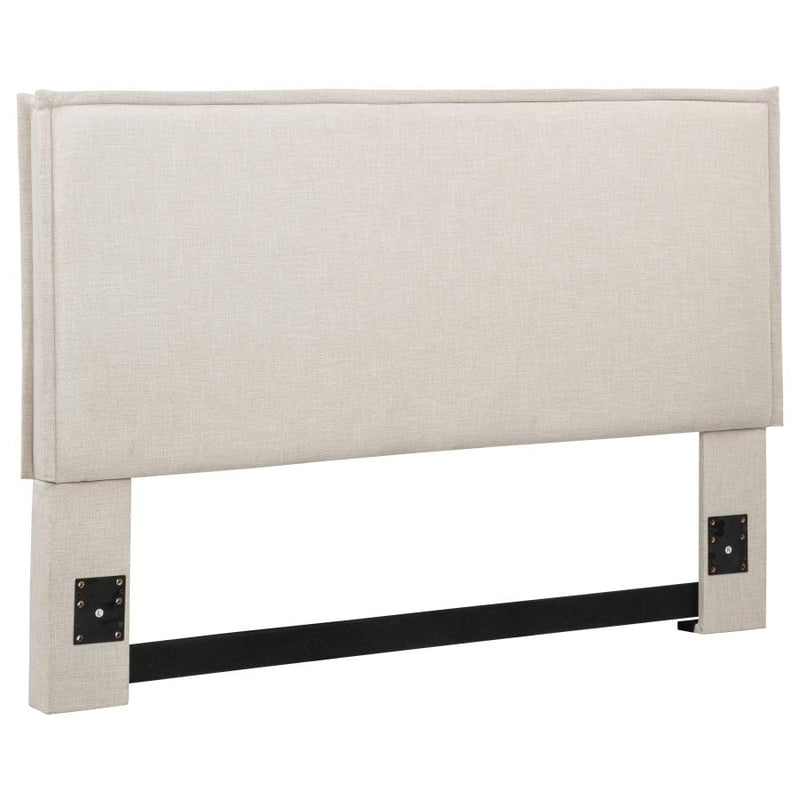 Izzy Upholstered Queen or Full Panel Headboard Sand