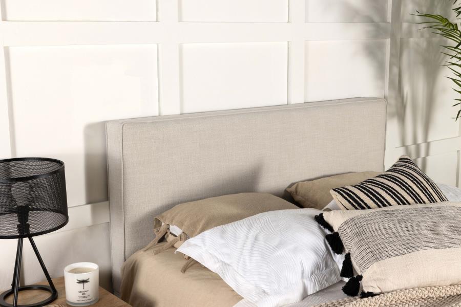 Kosmo Upholstered Queen or Full Panel Headboard Sand | Queen | Beige | Sand | 315993QF