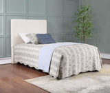 Kosmo Upholstered Twin Panel Headboard Sand | Twin | Beige | Sand | 315993T